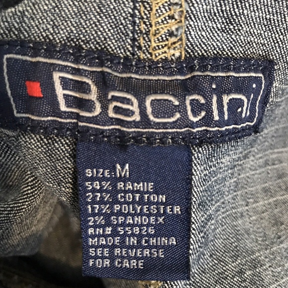 Y2K Vintage Jean Jacket BACCINI Embellished Denim Blue Jean Blazer Medium - Picture 8 of 11